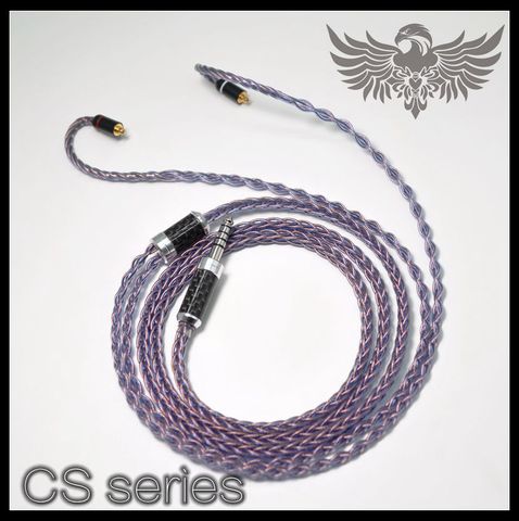 Eagle sign: CS Series UP-OCC COPPER  litz structure 4Core Upgraded  Copper Cable litz 3.5/2.5/4.4mm Earphone Cable MMCX  2PIN ► Photo 1/5