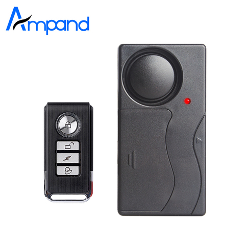 Home Security Wireless Remote Control Vibration Motorcycle Bike Door Window Detector Burglar Alarm ► Photo 1/6