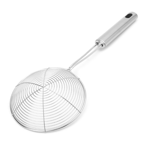 Solid Spider Strainer Skimmer Ladle With Handle Stainless Steel Kitchen Tool  ► Photo 1/1