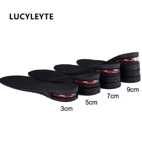 3-9cm Height Increase Insole Cushion Height Lift Adjustable Cut Shoe Heel Insert Taller Women Men Unisex Quality Foot Pads ► Photo 1/6