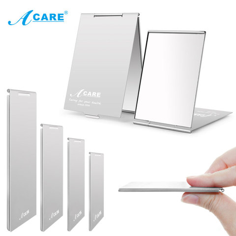 ACARE Ultra-thin Folding Make Up Mirror Personalised Portable Compact Cosmetic Mirror Pocket Rectangle Makeup Folding Mirrors ► Photo 1/5