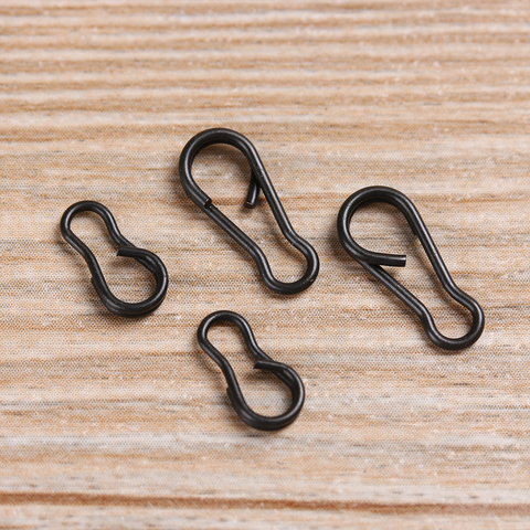 20 PCs/Set Matte Black Fishing Hanging Snaps Connector Carp Rigs Speed Links Single Hook B Type Snap Carp Fishing Accessories ► Photo 1/1