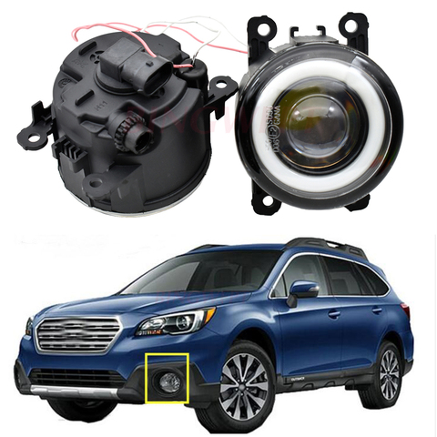 2x Car LED Lamp Fog Light + Angel Eye DRL Daytime Running Light 12V For Subaru Outback 2010 2011 2012 For Subaru BRZ 2013-up ► Photo 1/6