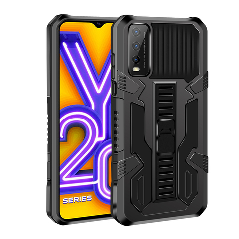 Shockproof Armor Phone Case For For VIVO Y51 Y31 2022 Y20 Y20i Y20S Y30 Y50 V20 SE V17 Pro Y19 Kickstand Holder Back Cover ► Photo 1/6