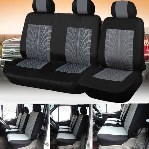 Universal 1+2 Car Seat Covers for Transporter for Ford Transit Van Truck Lorry Renault Seat Cover for Peugeot for Opel Vivaro ► Photo 1/6