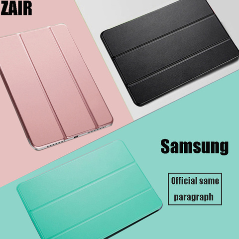 Samsung Galaxy TAB A 10.1 inch 2022 SM-T510 SM-T515 Smart Sleep Wake Tablet Case Tri-fold Flip Stand Magnetic Solid color Cover ► Photo 1/6