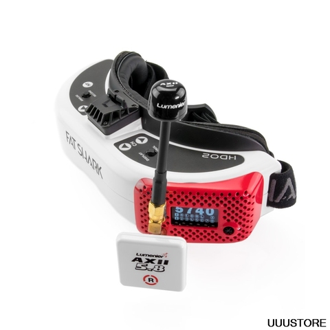 FatShark Dominatior HDO2 FPV Goggles + ImmersionRC rapidFIRE Module + Lumenier AXII 2 Diversity Antenna Bundle ► Photo 1/6