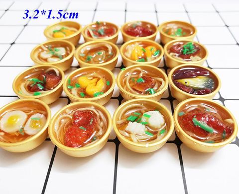 2pcs 1:6 Scale Dollhouse Miniature Chinese Rice Cuisine Dessert Noodles Pretend Food For Barbies Blyth BJD 1/6 Doll Kitchen Toys ► Photo 1/4