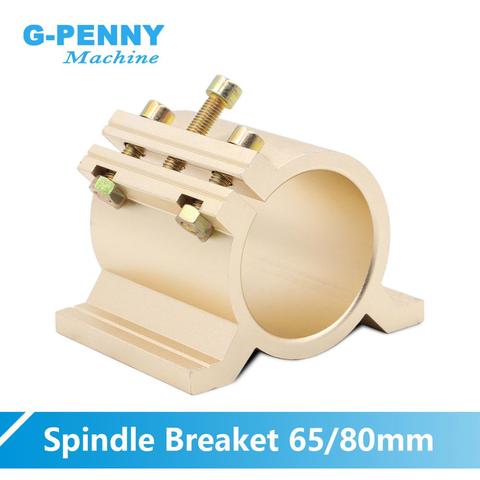 New Design! 80mm Fixture CNC Spindle Motor Clamping Bracket  cnc machine tool spindle motor mount bracket,  Gold Type !! ► Photo 1/6