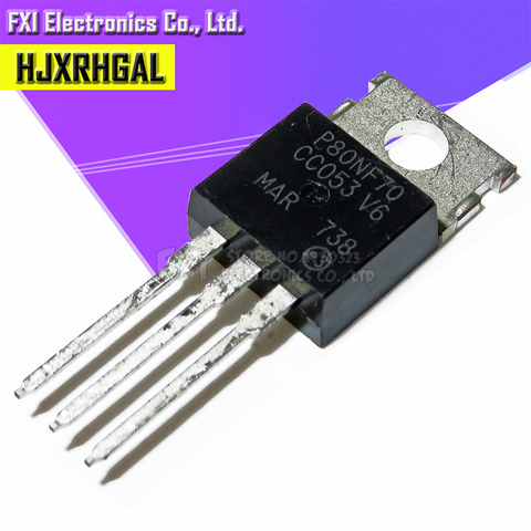 10pcs/lot STP80NF70 80NF70 TO-220 MOSFET controller 80A 70V EMU original authentic ► Photo 1/2