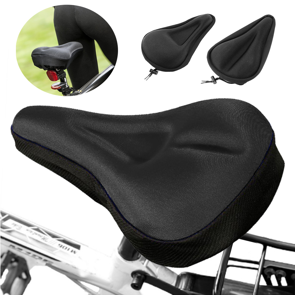 3D GEL Silicone Cycling Bike Bicycle Comfort Saddle Seat Pad Soft Cushion Cover