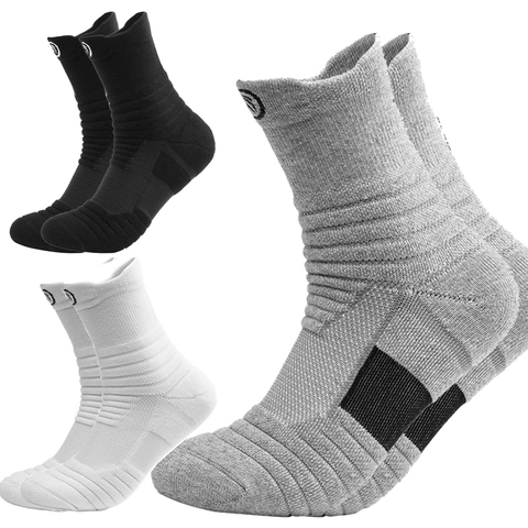 Running Sports Basketball Socks Breathable Moisture Wicking Athletic Sock Long Short Style Sweat Deodorant Sox Men Spring Winter ► Photo 1/6