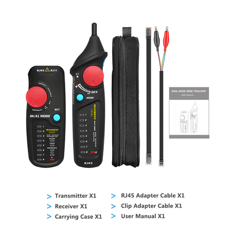 MAXRIENY FWT82 Dual Mode Network Cable Tracker Wire Toner RJ45 RJ11 Ethernet LAN Tracer Analyzer Detector Line Analyzer ► Photo 1/6