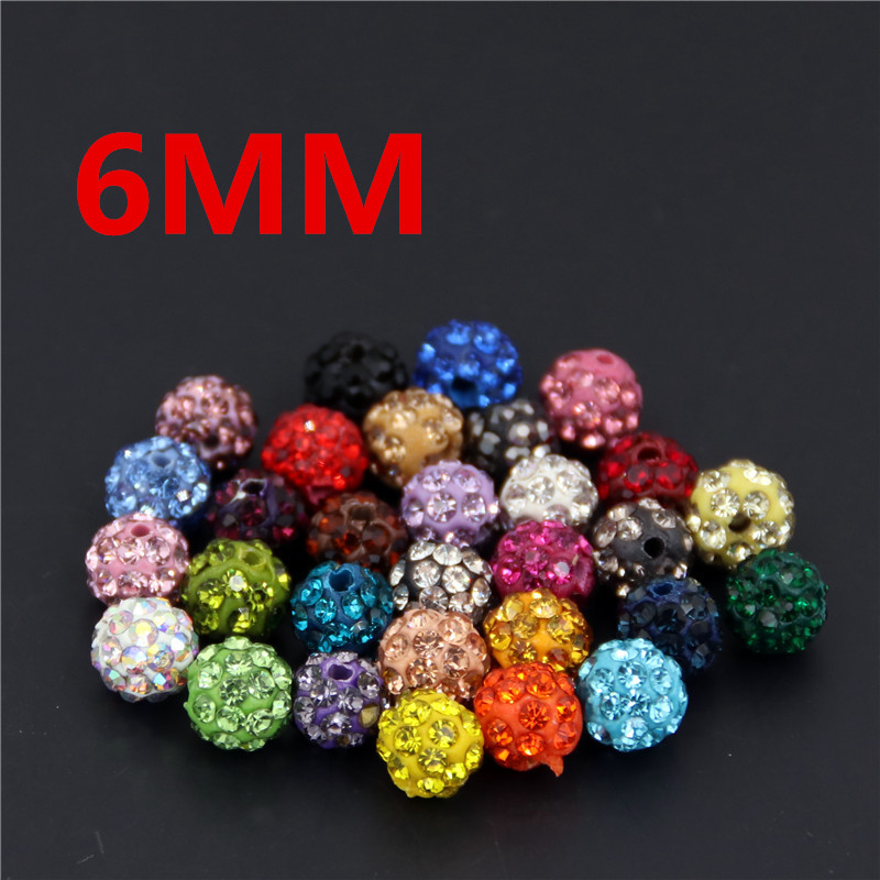 100pcs/lot 10mm Yellow Rhinestone Clay Disco Ball Beads