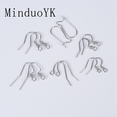 50Pcs/Lot Diy Earrings Earwire Clasps Accessories Hypoallergenic Stainless Steel Earring Hooks For Jewelry Making ► Photo 1/6