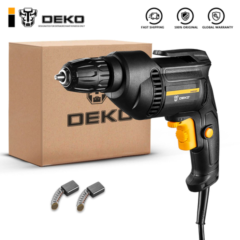 DEKO New DKIDZ Series 220V Impact Drill 2 Functions Electric Rotary Hammer Drill Screwdriver Power Tools Electric Tools ► Photo 1/6