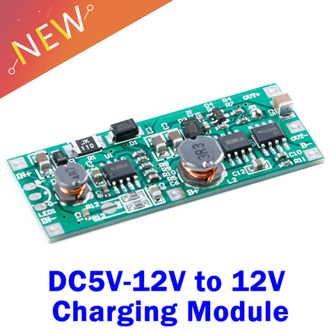 DC5V-12V to 12V Charging Module for 18650 Lithium Battery UPS Voltage Converter Module UPS uninterruptible power supply control ► Photo 1/5