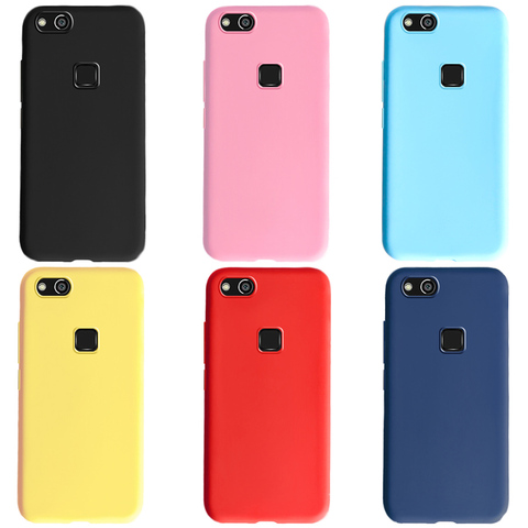 For Huawei P10 lite Silicone Soft TPU Cover case Shockproof Candy color Back Cover Phone case for huawei P10lite p 10 lite cases ► Photo 1/6