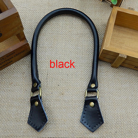 1 Pair 40cm 50cm 60cm Genuine Leather Bag Handles Strap Replacement for Handbags Straps New Women Bags DIY Accessories KZ0002 ► Photo 1/5