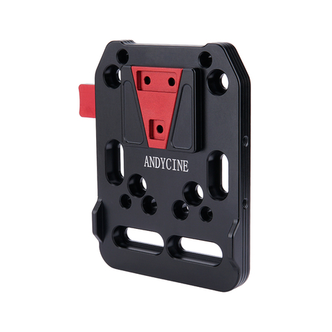 Andycine Pocket V-Mount Battery Plate Quick Release V-Lock Assembly Female V-Dock Male with 15mm Rod Clamp ► Photo 1/6