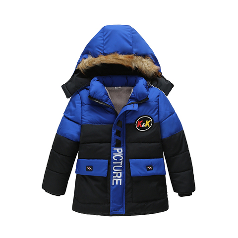 Russia winter clothing overcoat 2022New Children's Winter Jacket Boys Hooded Jacket Kids Coat Outerwear Thick Child Coat ► Photo 1/6