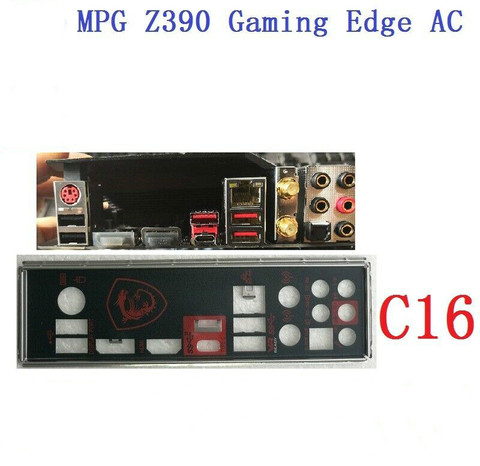 I/O IO Shield backplate FOR MSI MPG Z390 Gaming Edge AC motherboard ► Photo 1/1