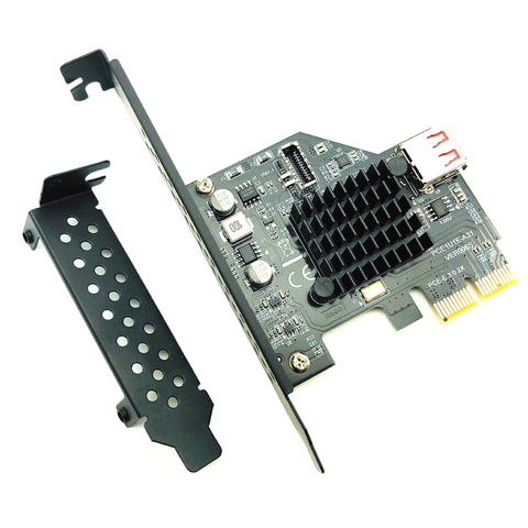 ASM3142 chip 10Gbps USB3.1 Gen 2 Type-E 20 Pin Expansion Card USB 2.0 PCI Express 3.0 X2 Adapter for Desktop PC Computer Raiser ► Photo 1/6