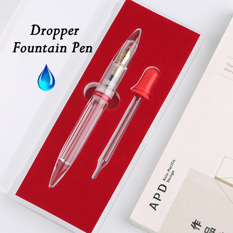 Moonman M2 Dropper Fountain Pen Fully Transparent Large-Capacity Ink Storing Iridium Point 0.38/0.5mm Fashion Writing Gift Set ► Photo 1/6