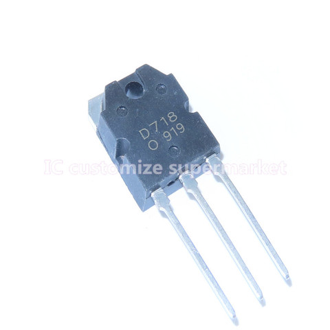 5PCS/LOT NEW D718 2SD718   TO-3P 120V 8A  Triode transistor ► Photo 1/1