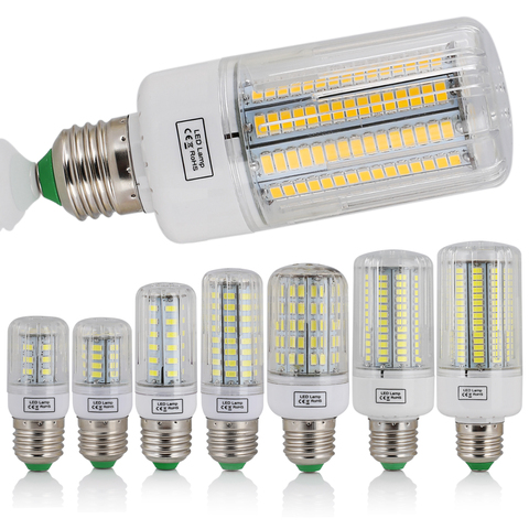 LED Corn Light Bulbs E27 Screw Base SMD 5730 7W 12W - 30W 45W Ultra Bright Home Chandelier Table Lamp 30 42 - 136 165LEDs 220V ► Photo 1/6