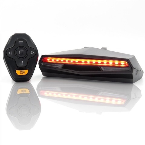 Wireless Bike Tail Light Smart USB Rechargeable bike light Cycling Accessories Remote Turn led Bicycle Rear Light laser Signal ► Photo 1/5