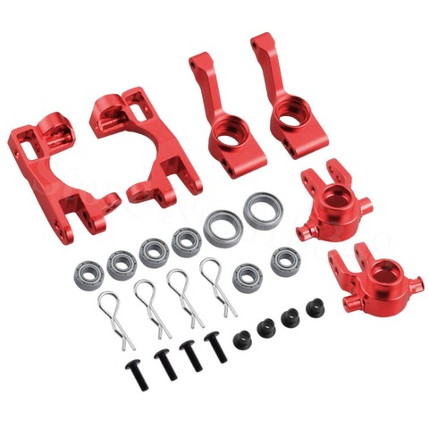 For 1/10 Traxxas Slash 4x4 Aluminum Steering Knuckle Blocks Caster C-Hubs Stub Axle Carriers Replacement of 6837 6832 1952 ► Photo 1/6