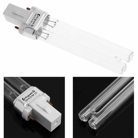 G23 Germicidal Ultraviolet Lamp UV-C 254nm 5W 7W 9W Water Air Disinfection Purification Sterilizer UVC H-Shape Light Tube ► Photo 1/6