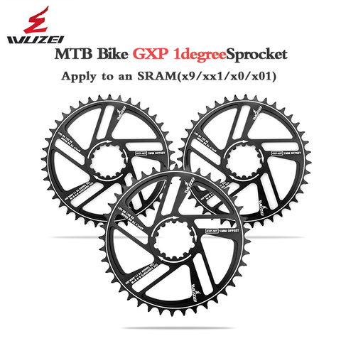 WUZEI  Mountain Bike GXP Chainrings 30/32/34/36/38/40/42T Offset 1mm Chainwheels 8/9/10/11/12 speed MTB Crankset Parts for SRAM ► Photo 1/6