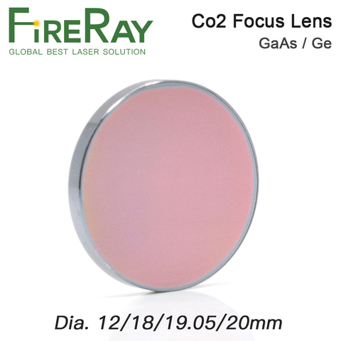 FireRay GaAs Focus Lens Dia.18 19.05 20mm Laser Focus Lens Ge Dia.12mm Laser Lens for CO2 Laser Engraving Cutting Machine ► Photo 1/5