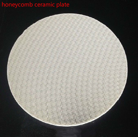 One 100x10mm round honeycomb ceramic welding plate with hole casting tool jewelry heating plate ► Photo 1/4