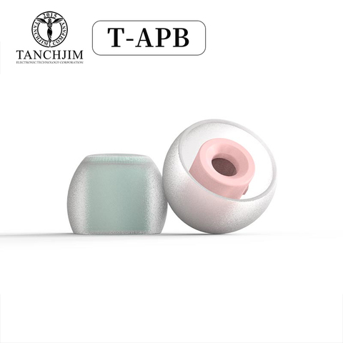 Tanchjim T-APB T300 Earphone tips Treble/ Bass Enhancing Air Pressure Balance Silicone Eartips 1 Card 2 Pairs ( T300B+T300T) ► Photo 1/6