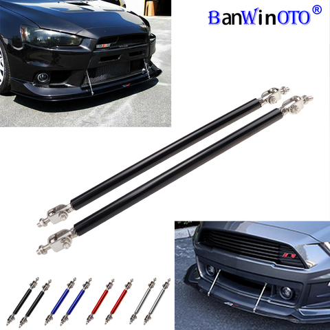 2x Universal Racing Adjustable Front Rear Bumper Lip Splitter Support Bar Kit Racing 75mm/100mm/150mm/200mm Car Styling Tunning ► Photo 1/6