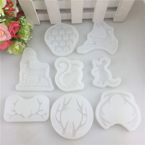 Silicone Cat Antlers Shaped Pendant Mold For Epoxy Resin Mould Jewelry Craft Making Tools DIY Fondant Cake Moulds ► Photo 1/5