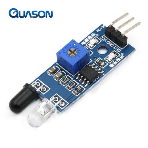 Smart Electronics New for Arduino Diy Smart Car Robot Reflective Photoelectric 3pin IR Infrared Obstacle Avoidance Sensor Module ► Photo 1/5