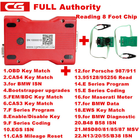 CGDI Prog for BMW MSV80 Auto key programmer + Diagnosis tool+ IMMO Security 3 in 1 Newly Add for BMW FEM/EDC Function ► Photo 1/6