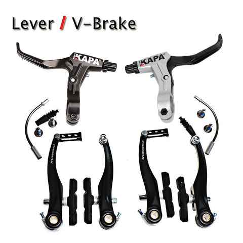 Taiwan PROMAX V Brake Shoes Set KAPA Brake Lever 22.2mm Handle Caliper Kit Titanium Aluminium Alloy Mountain Bike Parts Bicycle ► Photo 1/6