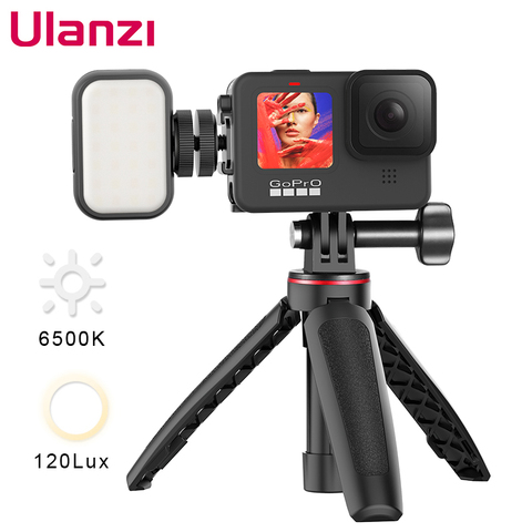 ULANZI VL28 LED Light Mini LED Camera Light Rechargeable 6500K Fill Light for Gopro Hero 9 8 7 DJI OSMO iPhone Sony Canon Camera ► Photo 1/1