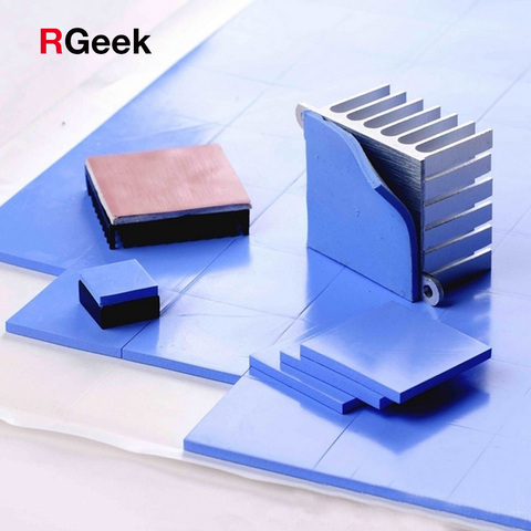 High quality 6.0 W/mK 10mm*10mm*1mm 100 pcs Thermal Pad GPU CPU Heatsink Cooling Conductive Silicone Pad ► Photo 1/6