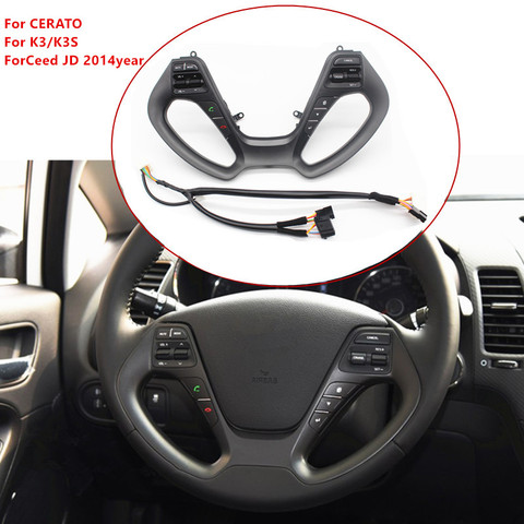 button switch for KIA CERATO K3 2016 2017 K3S ceed JD 2014  steering wheel buttons frame switch audio voice cruise functions ► Photo 1/6