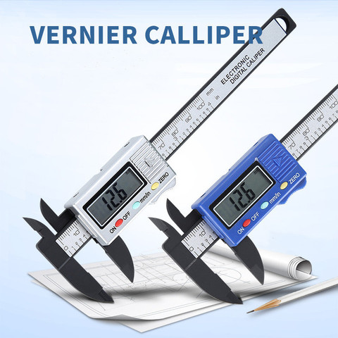 100mm LCD Digital Electronic Carbon Fiber Vernier Caliper Gauge Micrometer LCD Digital Electronic Carbon Fiber Vernier Caliper ► Photo 1/6