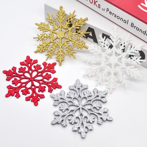 1 Set of Shiny  Snowflake Decoration Christmas Small Applique Wholesale Wedding Celebration Supplies Winter Christmas ► Photo 1/6