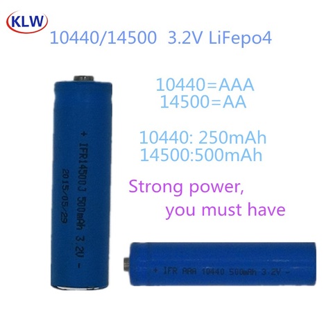 AA AAA Rechargeable 3.2V LiFePo4 10440 14500  Batteries  with  2 Slot Smart Charger  Intelligent Charger Batteries for  Cameras ► Photo 1/6