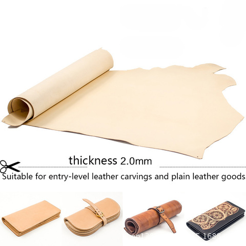 Vegetable Tanned First Layer of 2.0 Mm Color Italy DIY-Staining Leather ► Photo 1/6