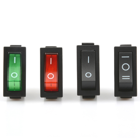 KCD3 Rocker Switch ON-OFF 2 Position 3 Pin Electrical equipment  With Light Power Switch 16A 250VAC/ 20A 125VAC ► Photo 1/5